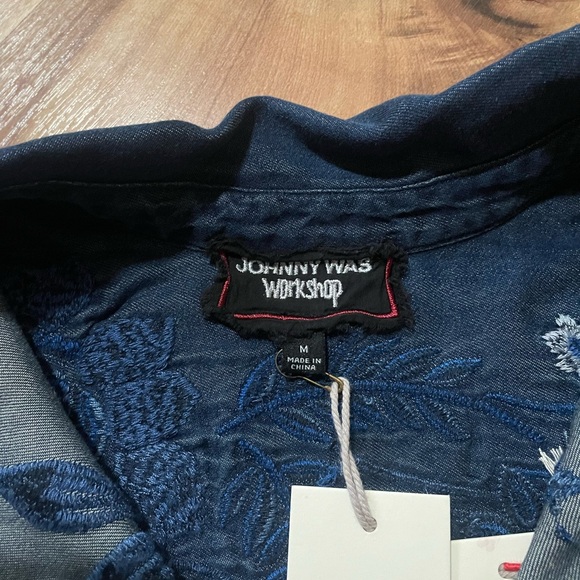 NWT Johnny Was Workshop JAZMINE ZIPUP SHIRT TUNIC Sz Med - Picture 8 of 9